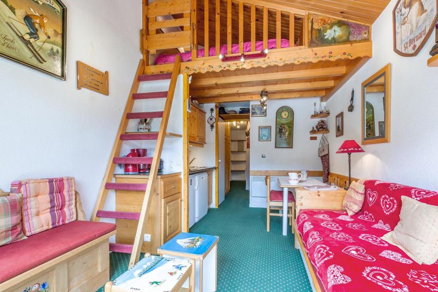 Ski verhuur Appartement 2 kamers 4 personen (313) - Résidence le Plan du Lac - Méribel-Mottaret - Woonkamer