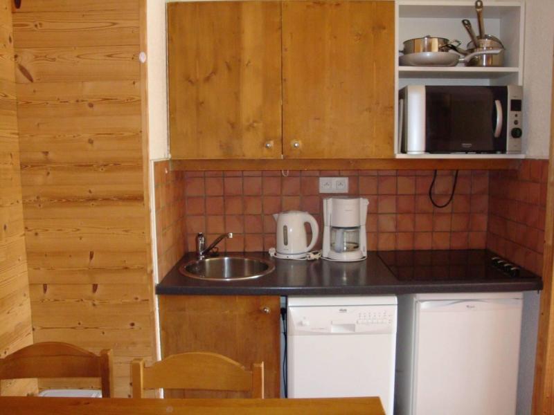 Location au ski Studio coin montagne 4 personnes (308) - Résidence le Plan du Lac - Méribel-Mottaret - Kitchenette