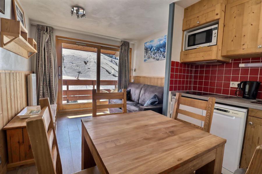 Ski verhuur Studio bergnis 4 personen (1213) - Résidence le Pralin - Méribel-Mottaret - Woonkamer