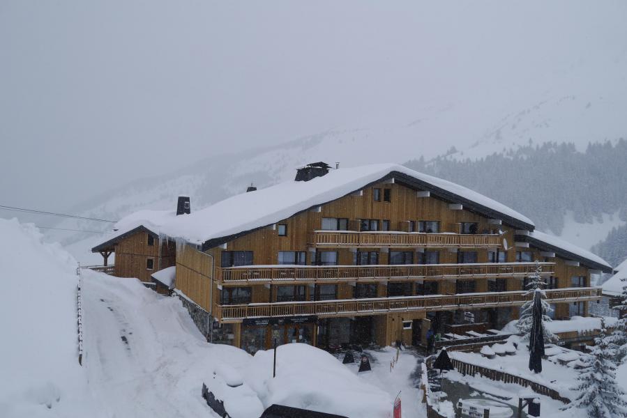 Location au ski Studio 4 personnes (035) - Résidence le Roc de Tougne - Méribel-Mottaret - Extérieur hiver