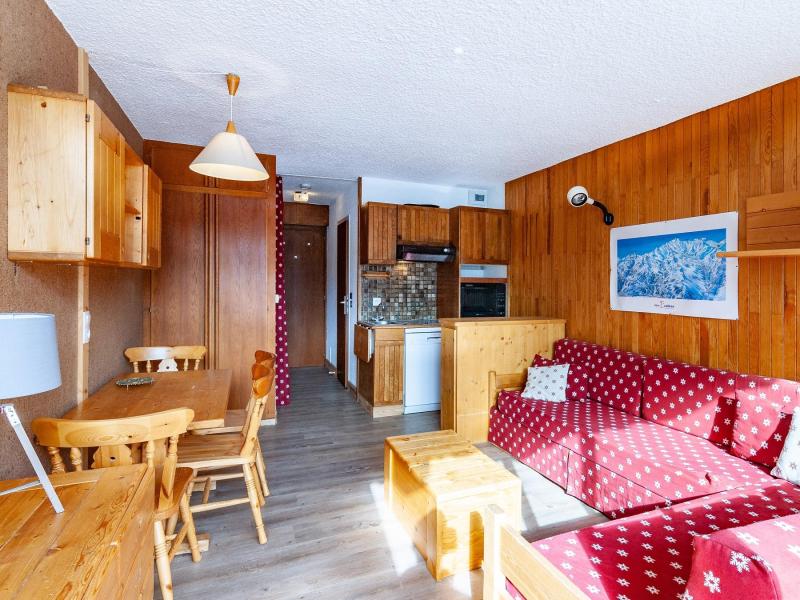 Ski verhuur Studio 4 personen (103) - Résidence le Ruitor - Méribel-Mottaret - Woonkamer