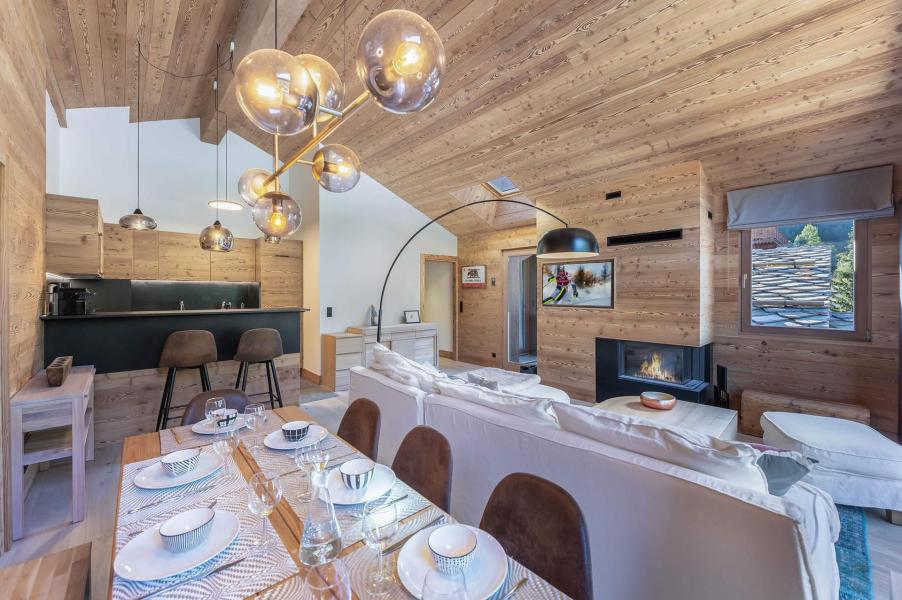 Rent in ski resort 5 room apartment cabin 8 people (10) - Résidence le Tuéda - Méribel-Mottaret - Living room