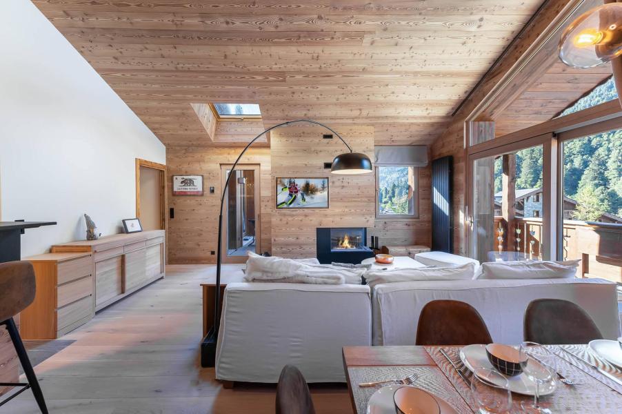 Rent in ski resort 5 room apartment cabin 8 people (10) - Résidence le Tuéda - Méribel-Mottaret - Living room