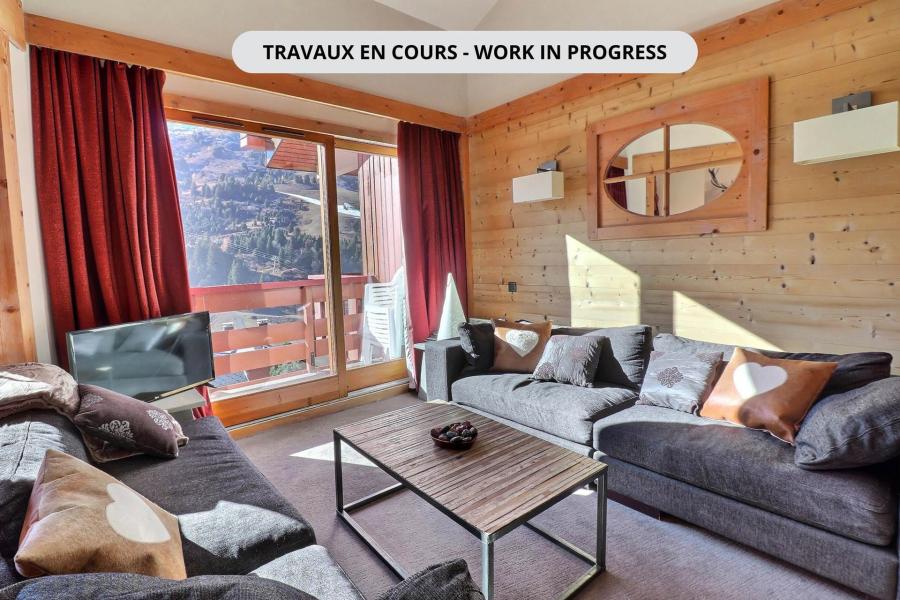 Ski verhuur 5 kamer duplex appartement 8 personen (711) - Résidence les Crets - Méribel-Mottaret - Woonkamer