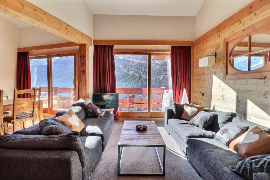 Rent in ski resort 5 room apartment 10 people (711) - Résidence les Crets - Méribel-Mottaret - Living room
