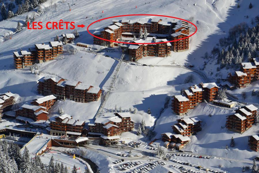 Ski verhuur Résidence les Crets - Méribel-Mottaret - Buiten winter