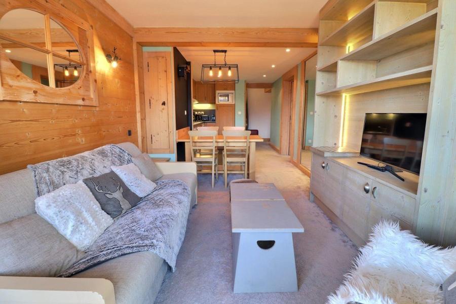 Ski verhuur Appartement 2 kamers bergnis 6 personen (618) - Résidence les Crets - Méribel-Mottaret - Woonkamer