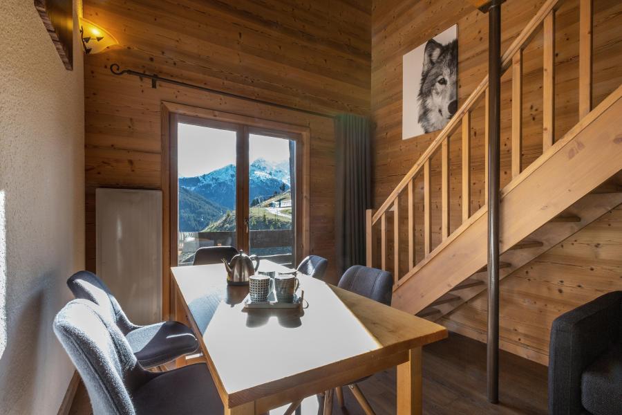 Ski verhuur Appartement 3 kamers mezzanine 8 personen (066) - Résidence les Provères - Méribel-Mottaret - Woonkamer