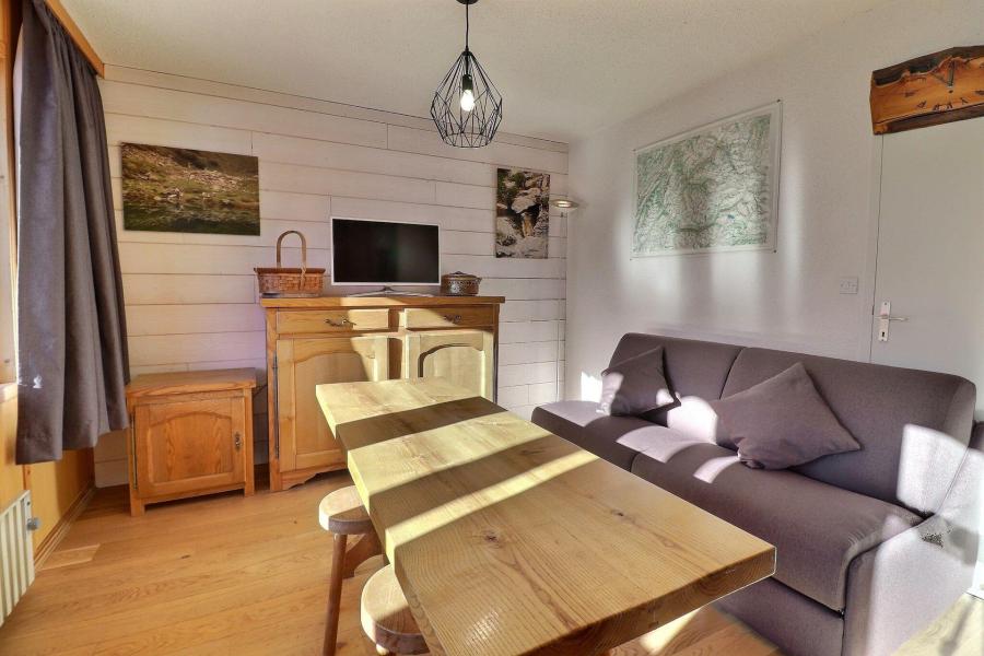 Ski verhuur Appartement 2 kamers 4 personen (015) - Résidence Mont Vallon - Méribel-Mottaret - Woonkamer