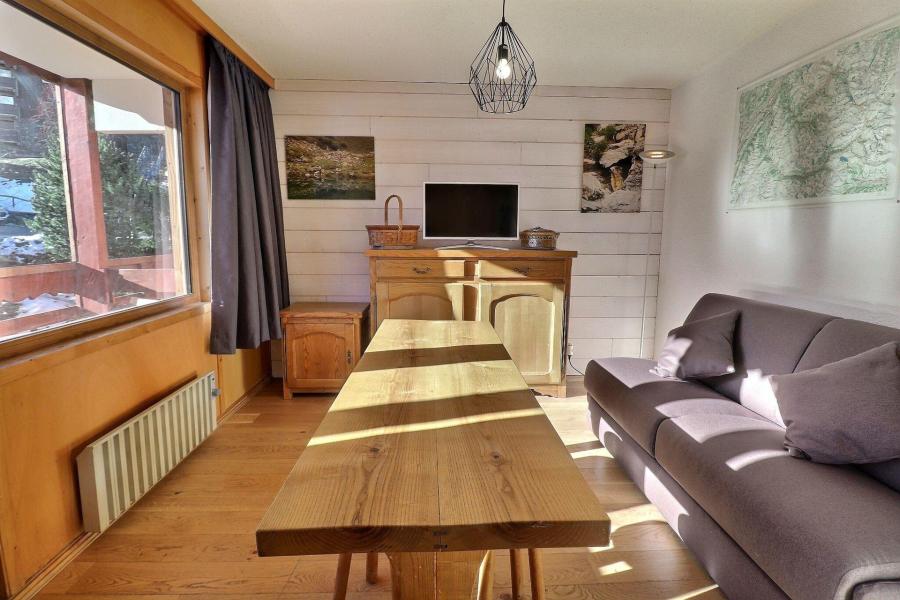 Ski verhuur Appartement 2 kamers 4 personen (015) - Résidence Mont Vallon - Méribel-Mottaret - Woonkamer