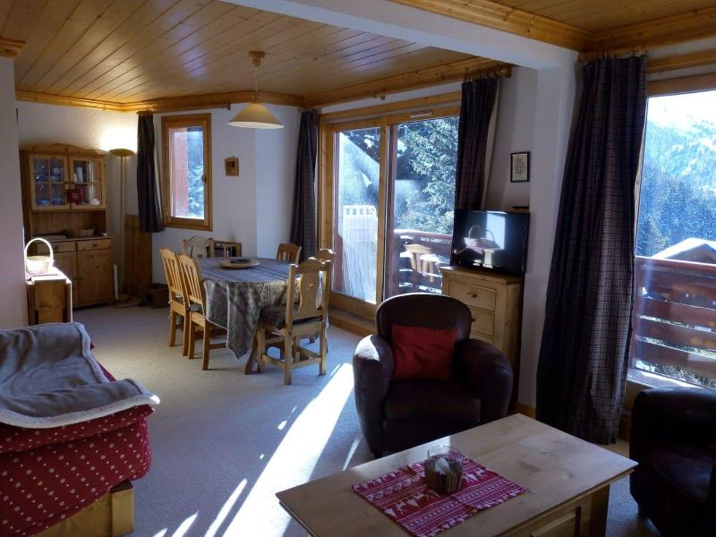 Skiverleih 2-Zimmer-Holzhütte für 7 Personen (021) - Résidence Moraine - Méribel-Mottaret - Sofa