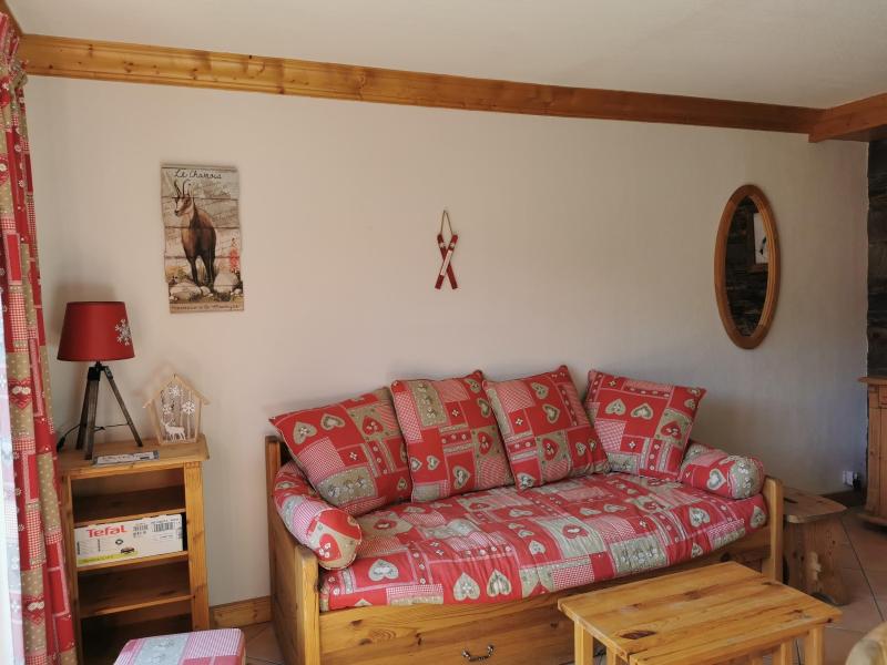 Rent in ski resort 3 room apartment cabin 4 people (011) - Résidence Moraine - Méribel-Mottaret - Living room