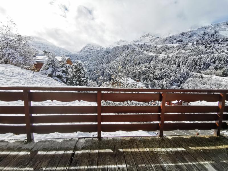 Skiverleih 3-Zimmer-Holzhütte für 6 Personen (002) - Résidence Moraine - Méribel-Mottaret - Terrasse