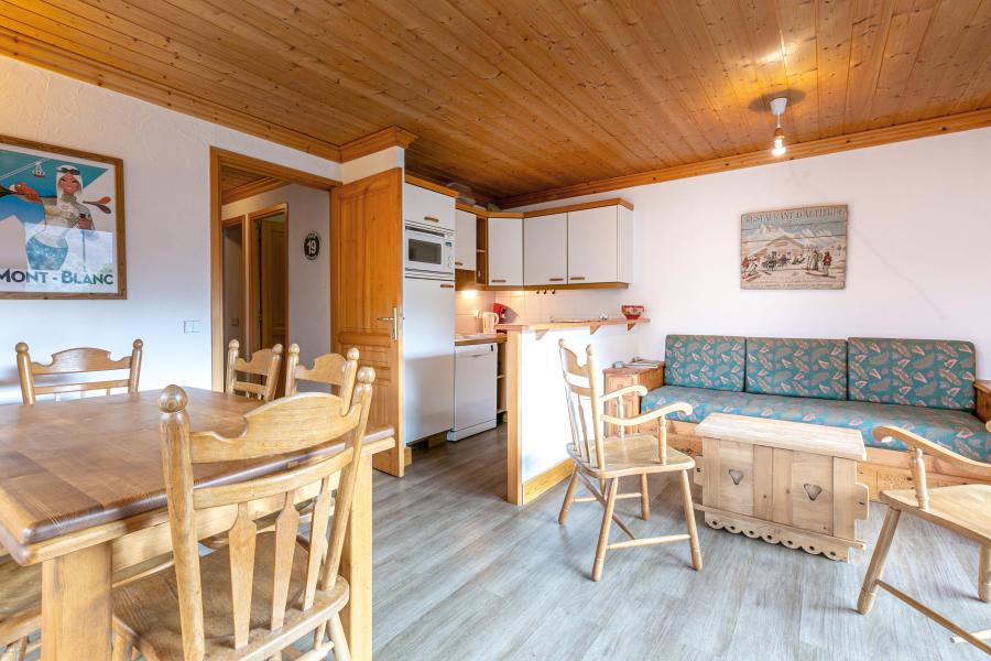 Ski verhuur Appartement 3 kabine kamers 6 personen (002) - Résidence Moraine - Méribel-Mottaret - Woonkamer