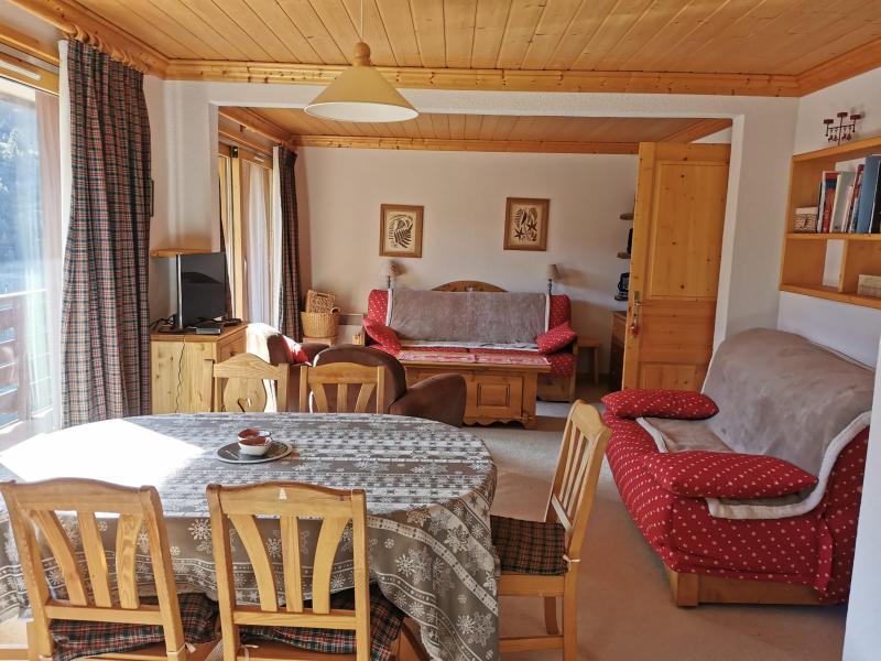 Ski verhuur Appartement 3 kabine kamers 7 personen (021) - Résidence Moraine - Méribel-Mottaret - Woonkamer