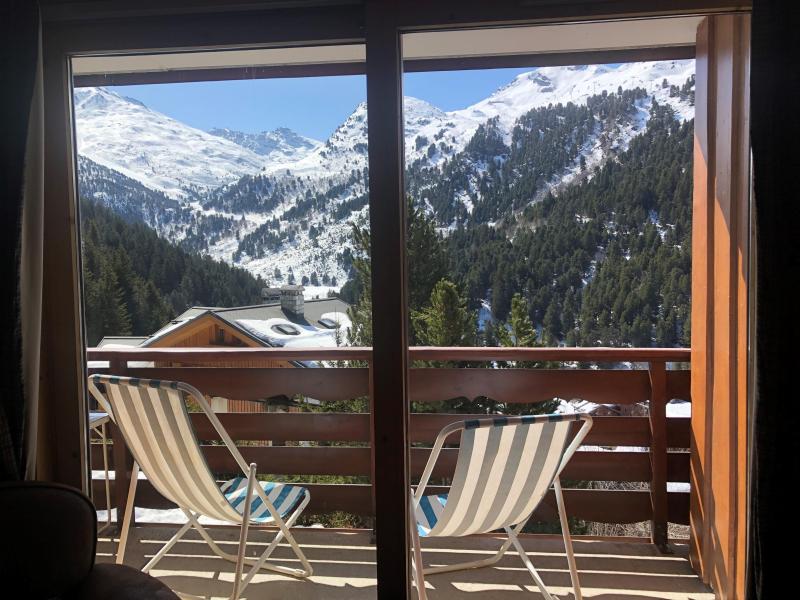 Location au ski Appartement 3 pièces cabine 7 personnes (021) - Résidence Moraine - Méribel-Mottaret - Balcon