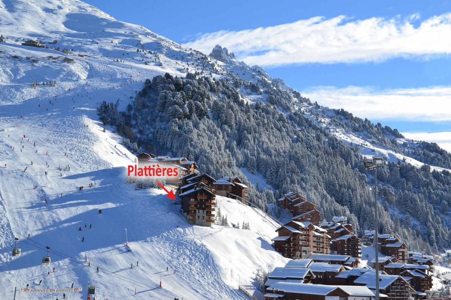 Location au ski Résidence Plattières - Méribel-Mottaret - Extérieur hiver