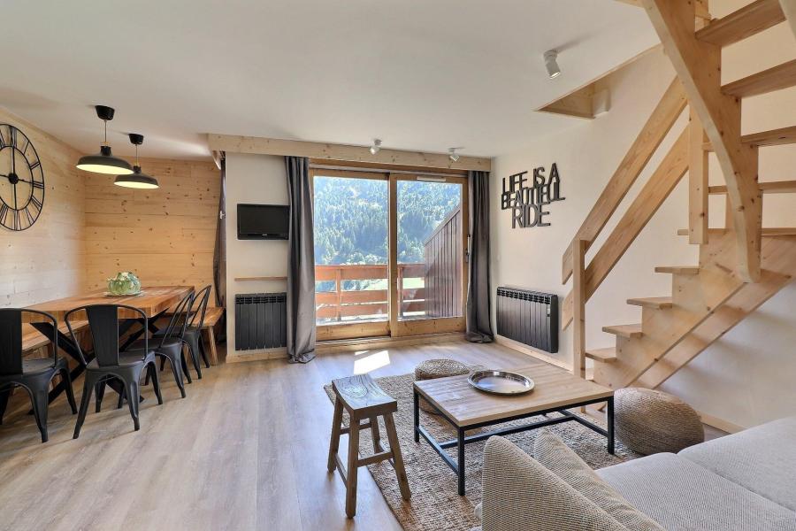 Ski verhuur Appartement duplex 5 kamers 8 personen (039) - Résidence Plattières - Méribel-Mottaret - Woonkamer