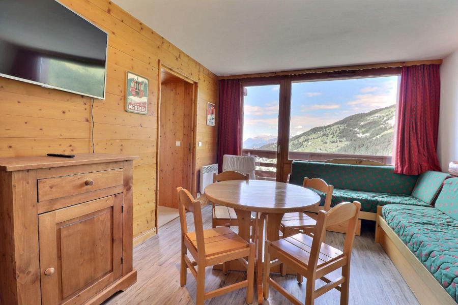 Ski verhuur Appartement 2 kamers 4 personen (1214) - Résidence Plein Soleil - Méribel-Mottaret - Woonkamer