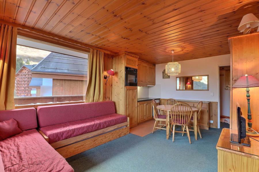 Ski verhuur Appartement 2 kamers 4 personen (418) - Résidence Plein Soleil - Méribel-Mottaret - Woonkamer