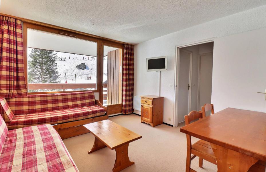 Ski verhuur Appartement 2 kamers 5 personen (610) - Résidence Plein Soleil - Méribel-Mottaret - Woonkamer