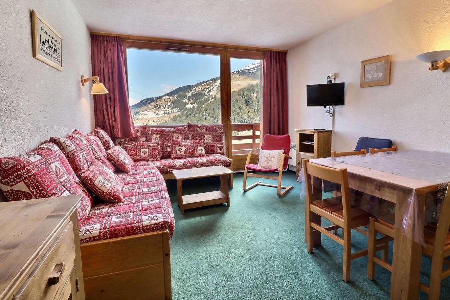 Ski verhuur Appartement 2 kamers 5 personen (715) - Résidence Plein Soleil - Méribel-Mottaret - Woonkamer