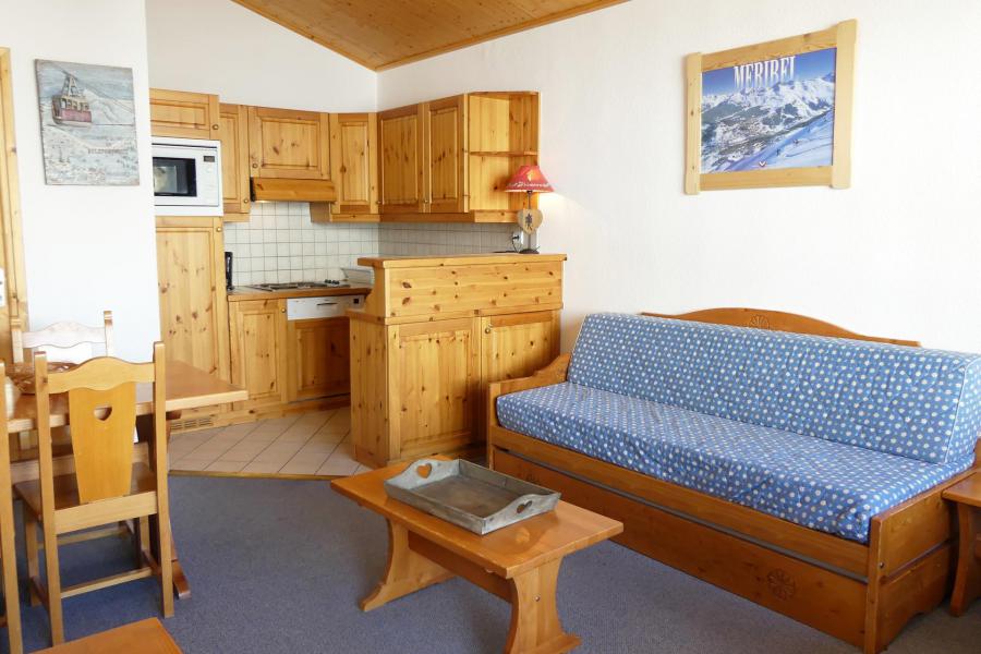 Ski verhuur Appartement 2 kamers 5 personen (910) - Résidence Plein Soleil - Méribel-Mottaret - Woonkamer