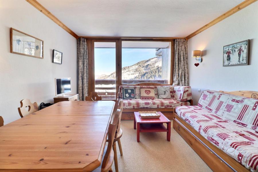 Ski verhuur Appartement 2 kamers 5 personen (916) - Résidence Plein Soleil - Méribel-Mottaret - Woonkamer