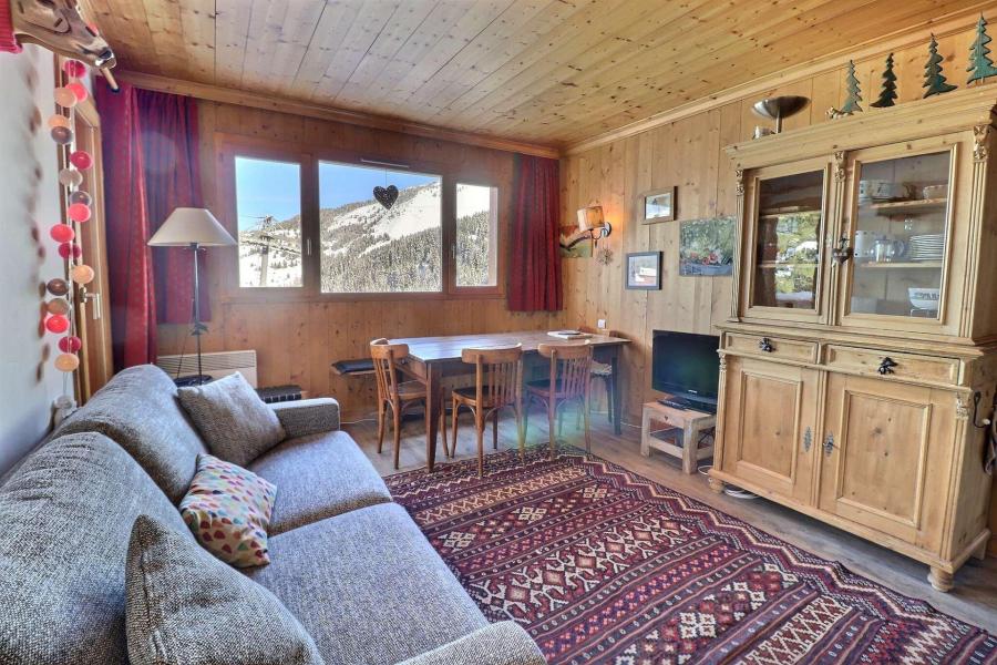 Ski verhuur Appartement 3 kabine kamers 6 personen (911) - Résidence Plein Soleil - Méribel-Mottaret - Woonkamer