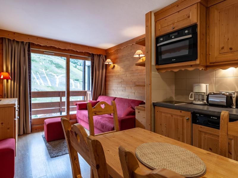 Ski verhuur Appartement 2 kamers 4 personen (911) - Résidence Pralin - Méribel-Mottaret - Woonkamer