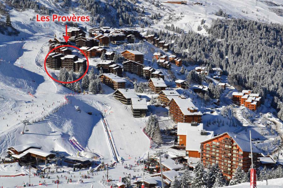 Ski verhuur Résidence Provères - Méribel-Mottaret - Buiten winter