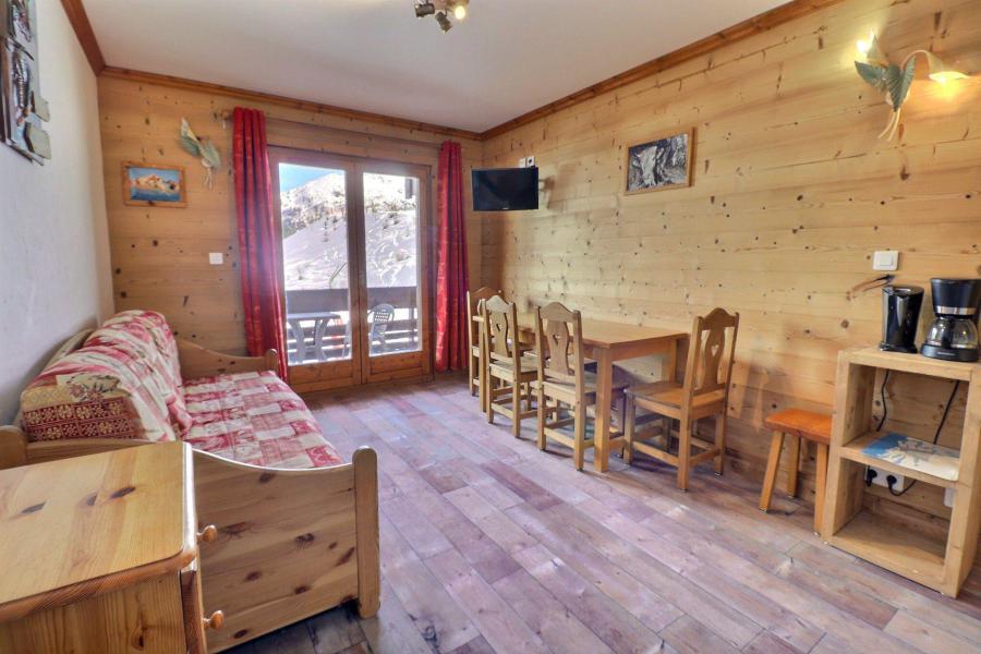 Ski verhuur Appartement 2 kamers 4 personen (012) - Résidence Provères - Méribel-Mottaret - Woonkamer