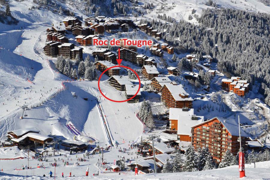 Location au ski Résidence Roc de Tougne - Méribel-Mottaret - Extérieur hiver