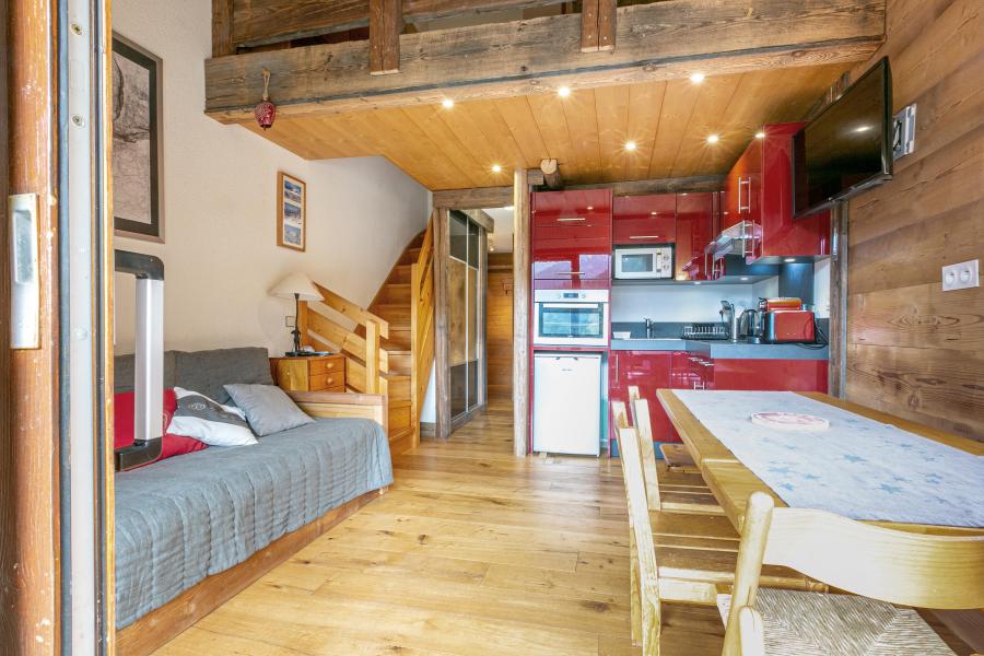 Skiverleih 3-Zimmer-Holzhütte für 6 Personen (018) - Résidence Sérac - Méribel-Mottaret - Wohnzimmer