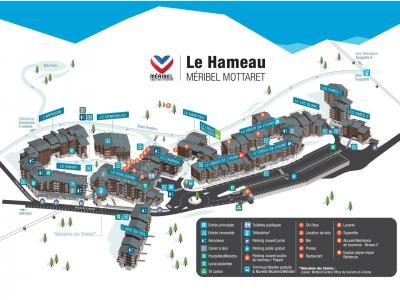 Location au ski Résidence Cimes II - Méribel-Mottaret - Plan