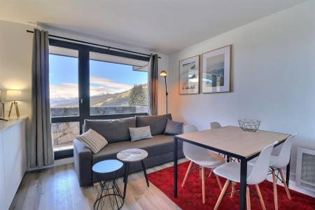 Ski verhuur Appartement 2 kamers 4 personen (21) - Résidence Creux de l'Ours Bleu - Méribel-Mottaret - Woonkamer