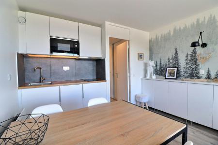 Ski verhuur Appartement 2 kamers 4 personen (21) - Résidence Creux de l'Ours Bleu - Méribel-Mottaret - Woonkamer