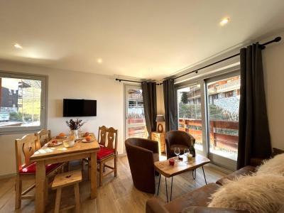 Ski verhuur Appartement 3 kamers bergnis 5 personen (02) - Résidence l'Alpinéa - Méribel-Mottaret - Woonkamer