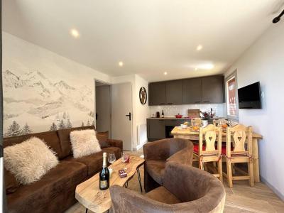Ski verhuur Appartement 3 kamers bergnis 5 personen (02) - Résidence l'Alpinéa - Méribel-Mottaret - Woonkamer