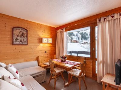 Ski verhuur Studio 4 personen (H03) - Résidence l'Arc en Ciel - Méribel-Mottaret - Woonkamer