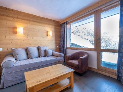 Ski verhuur Studio 4 personen (I03) - Résidence l'Arc en Ciel - Méribel-Mottaret - Woonkamer