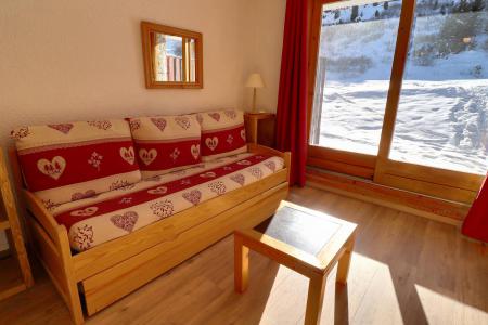 Rent in ski resort Studio 3 people (C6) - Résidence Lac Blanc - Méribel-Mottaret - Living room