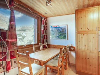 Ski verhuur Appartement 2 kamers 5 personen (15) - Résidence le Creux de l'Ours A - Méribel-Mottaret - Woonkamer