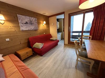 Ski verhuur Appartement 2 kamers 5 personen (044) - Résidence le Creux de l'Ours D - Méribel-Mottaret - Woonkamer