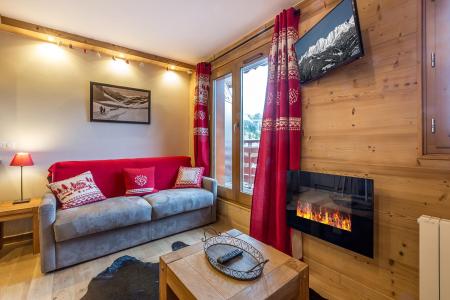 Ski verhuur Studio 4 personen (113) - Résidence le Ruitor - Méribel-Mottaret - Woonkamer