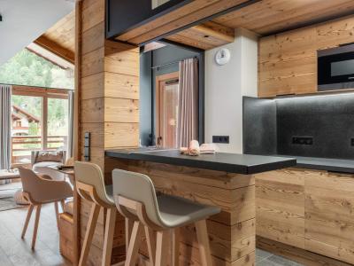 Ski verhuur Appartement 3 kamers slaapnis 6 personen (1) - Résidence le Tuéda - Méribel-Mottaret - Woonkamer