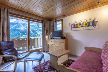 Skiverleih 3-Zimmer-Holzhütte für 7 Personen (003) - Résidence les Plattières - Méribel-Mottaret - Wohnzimmer