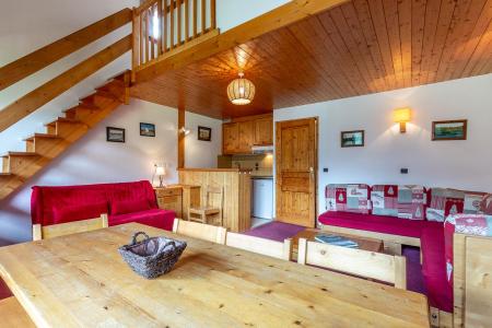 Ski verhuur Appartement 4 kamers mezzanine 8 personen (038) - Résidence les Plattières - Méribel-Mottaret - Woonkamer