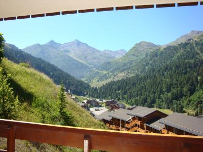 Location au ski Studio cabine 4 personnes (004) - Résidence les Plattières - Méribel-Mottaret - Balcon