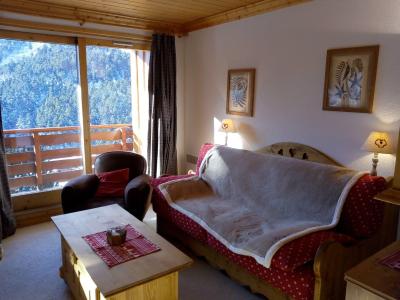 Rent in ski resort 3 room apartment cabin 7 people (021) - Résidence Moraine - Méribel-Mottaret - Living area